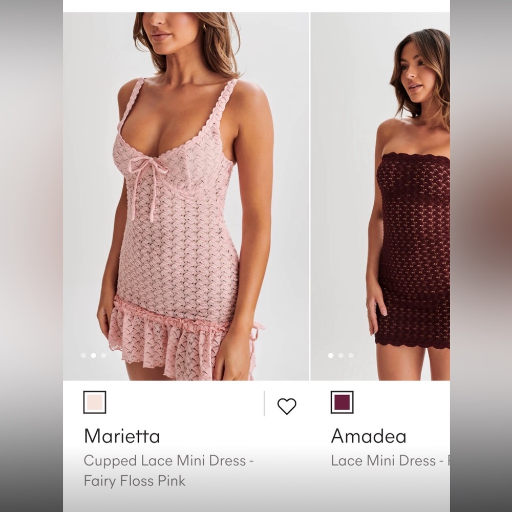 Marietta cupped lace mini dress from pepper mayo. Worn once